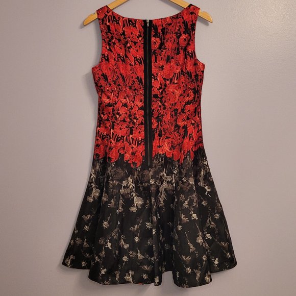 ๐ db Red & Black Floral Party Dress - Picture 6 of 9